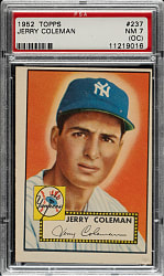 1952 Topps #237 Jerry Coleman PSA NM 7 (OC)
