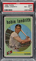 1959 Topps #422 Hobie Landrith PSA NM-MT+ 8.5