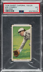1909-1911 T206 White Border Wid Conroy Fielding PSA VG 3