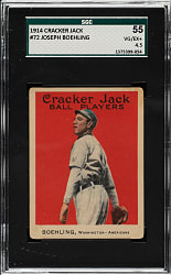 1914 E145 Cracker Jack #72 Joe Boehling SGC VG/EX+ 55