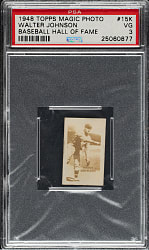 1948 Topps Magic Photos #15K Walter Johnson PSA VG 3