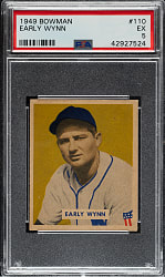 1949 Bowman #110 Early Wynn Rookie PSA EX 5