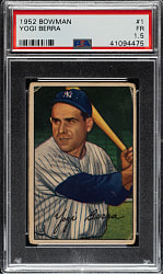 1952 Bowman #1 Yogi Berra PSA FAIR 1.5