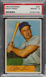 1954 Bowman #45 Ralph Kiner PSA NM-MT 8