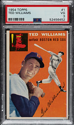 1954 Topps #1 Ted Williams PSA VG 3