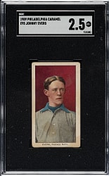 1909 E95 Philadelphia Caramel Johnny Evers SGC GOOD+ 2.5