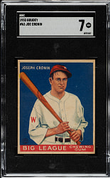 1933 R319 Goudey #63 Joe Cronin SGC NM 7