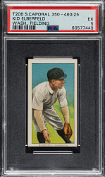 1909-1911 T206 White Border Kid Elberfeld Fielding PSA EX 5