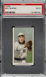 1909-1911 T206 White Border Bill Shipke PSA EX 5