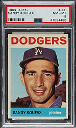 1964 Topps #200 Sandy Koufax PSA NM-MT 8