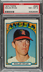 1972 Topps #595 Nolan Ryan PSA NM-MT 8