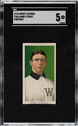 1909-1911 T206 White Border Gabby Street Portrait SGC EX 5