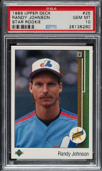 1989 Upper Deck #25 Randy Johnson Rookie PSA GEM MINT 10