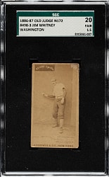 1887 N172 Old Judge Jim Whitney SGC FAIR 20