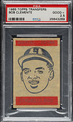 1965 Topps Transfers Roberto Clemente PSA GOOD+ 2.5