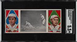 1912 T202 Hassan Triple Folder "Speaker Scores" Tris Speaker/Engle SGC EX+ 5.5
