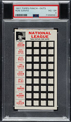 1967 Topps "Punch-Outs" Ron Santo PSA VG-EX 4