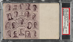 1906-1907 Sporting Life Washington Senators Team Composite Postcard PSA VG-EX 4