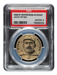 1896-1897 Whitehead & Hoag "Cameo Pepsin" Pin Jack Ryan PSA GOOD 2