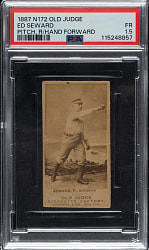 1889 N172 Old Judge Ed Seward PSA FAIR 1.5