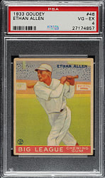1933 R319 Goudey #46 Ethan Allen PSA VG-EX 4