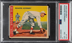 1933 R319 Goudey #119 Rogers Hornsby PSA VG-EX 4