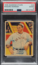 1934-1936 R327 Diamond Stars #44 Rogers Hornsby PSA GOOD 2
