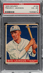 1933 R319 Goudey #102 Travis C. Jackson PSA VG-EX 4