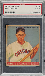 1933 R319 Goudey #23 KiKi Cuyler PSA EX 5