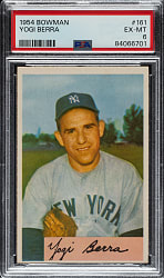 1954 Bowman #161 Yogi Berra PSA EX-MT 6