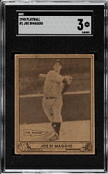 1940 R335 Play Ball #1 Joe DiMaggio SGC VG 3