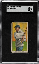 1909-1911 T206 White Border Chick Gandil SGC VG 3 - Tolstoi Back