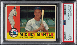 1960 Topps #350 Mickey Mantle PSA VG-EX 4