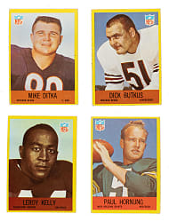 1967 Philadelphia Football Near-Complete Set (180/198)