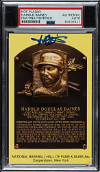 Harold Baines Signed Yellow Hall of Fame Postcard - PSA/DNA