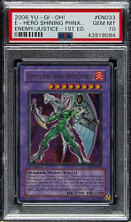 2006 Yu-Gi-Oh! Enemy of Justice 1st Edition #EN033 Elemental Hero Shining Phoenix Enforcer Ultra Rare PSA GEM MINT 10