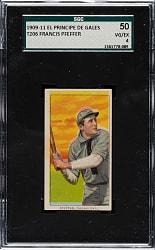 1909-1911 T206 White Border Francis Pfeffer SGC VG/EX 50 - El Principe de Gales Back