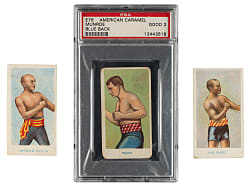 1910 E75 and E76 American Caramel Prize Fighters Trio: Joe Ganz, George Dixon, and Jack Munroe