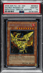 2005 Yu-Gi-Oh! Elemental Energy #ENSE3 Sacred Phoenix of Nephthys Special Edition PSA GEM MINT 10