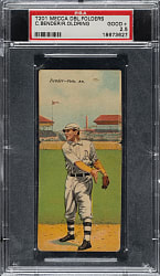 1911 T201 Mecca Double Folders Chief Bender/Oldring PSA GOOD+ 2.5