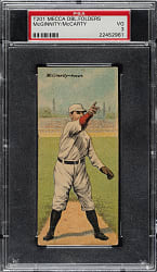 1911 T201 Mecca Double Folder Joe McGinnity/McCarty PSA VG 3