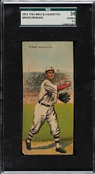 1911 T201 Mecca Double Folder Zack Wheat/Bergen SGC GOOD+ 35