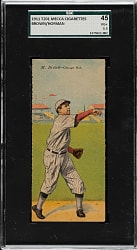 1911 T201 Mecca Double Folders Mordecai Brown/Hofman SGC VG+ 45
