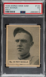 1936 V355 World Wide Gum #124 Ray Schalk PSA VG 3