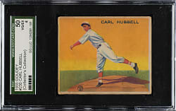 1933 R319 Goudey #230 Carl Hubbell SGC VG/EX 50