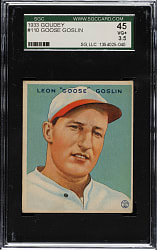 1933 R319 Goudey #110 Goose Goslin SGC VG+ 45