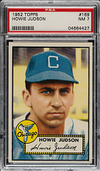 1952 Topps #169 Howie Judson PSA NM 7