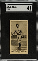 1916 M101-4 Everybody's Clothing Store (Type 1) #127 Geo. Moriarty SGC VG/EX 4