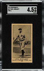 1916 M101-4 Everybody's Clothing Store (Type 1) #127 Geo. Moriarty SGC EX 4.5