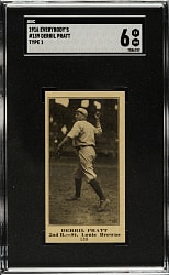 1916 M101-4 Everybody's Clothing Store (Type 1) #139 Derril Pratt SGC EX/NM 6 - 1 of 2 - Highest Graded!